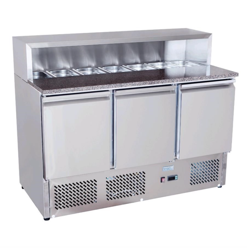 Saladette e banco pizzeria refrigerata in acciaio inox AFP/RG4583LSE