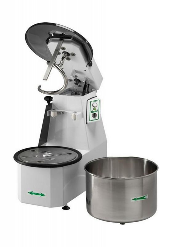 AFP12 / CNS / TRF spiral pizza dough mixer with lifting head and removable bowl