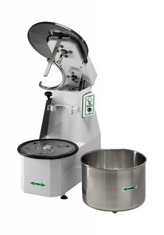 AFP18 / CNS / TRF spiral pizza dough mixer with lifting head and removable bowl