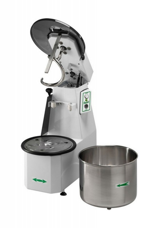 AFP / 38 / CNS / TRF spiral pizza dough mixer with lifting head and removable bowl