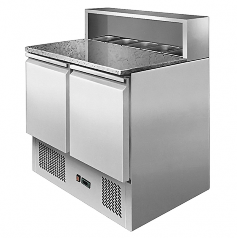 Stainless steel salad bar and refrigerated table AFP/RG-4383LSE