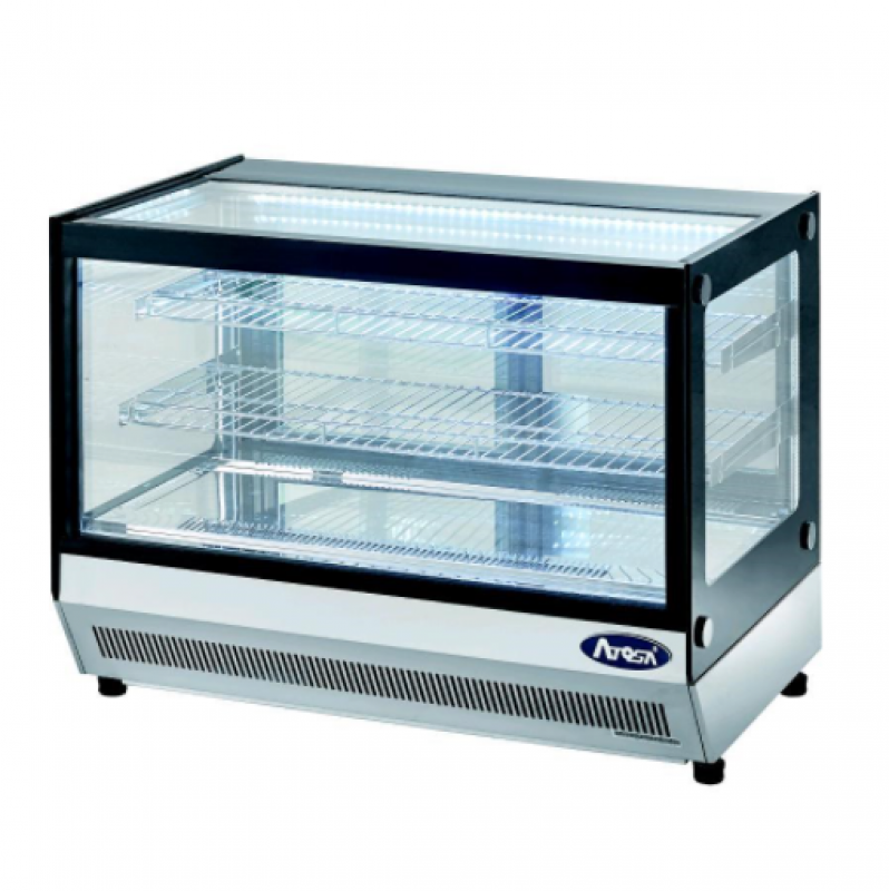 Stainless Steel Refrigerated Snack, Countertop Display Case Refrigerated