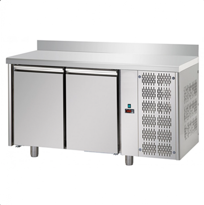 AFP / TF02MIDGNAL pizzeria fridge counter in stainless steel
