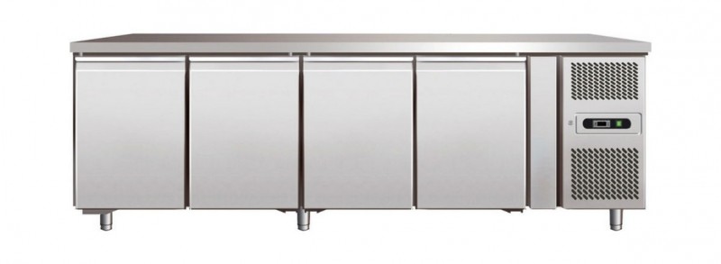 AFP / GN4100TN pizzeria fridge counter in stainless steel