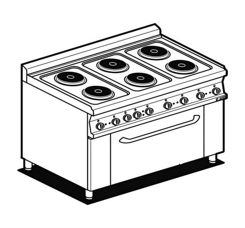 Professional electric cookers AFP / CF6-610ET