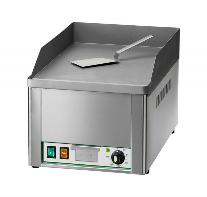 Electric fry top AFP / FRY1LC with smooth chrome-plated steel plate