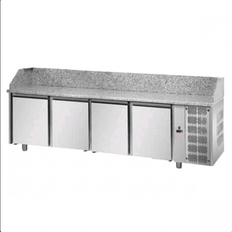 AFP / PZ04MID80 pizzeria fridge counter in stainless steel