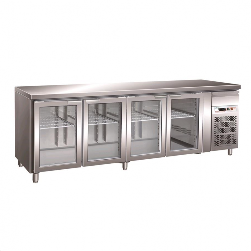 AFP / GN4100TNG pizzeria fridge counter in stainless steel