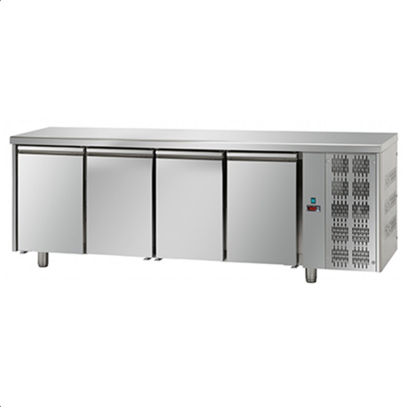 AFP / TF04MIDGN pizzeria fridge counter in stainless steel