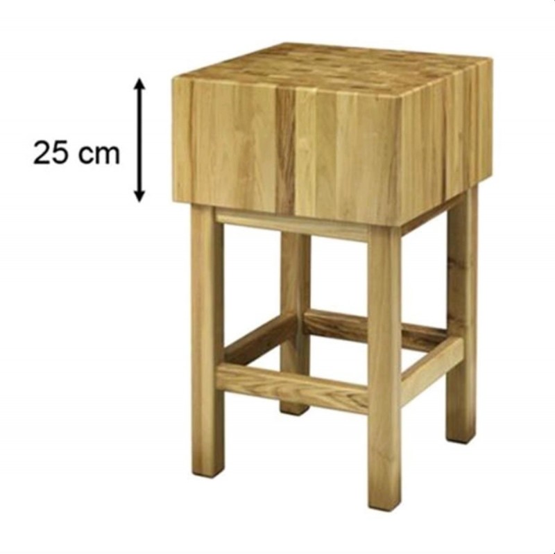 Block with stool in acacia wood AFP / CCL25
