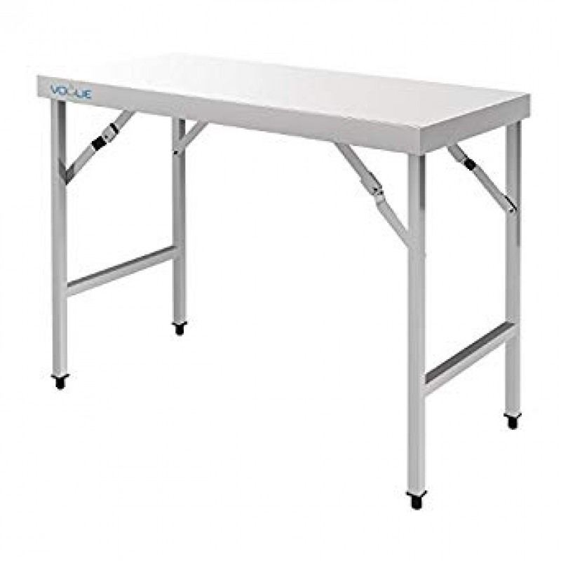 Folding work table for events