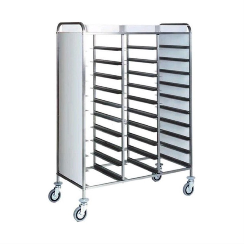 Tray trolley AFP / CAL47 in stainless steel