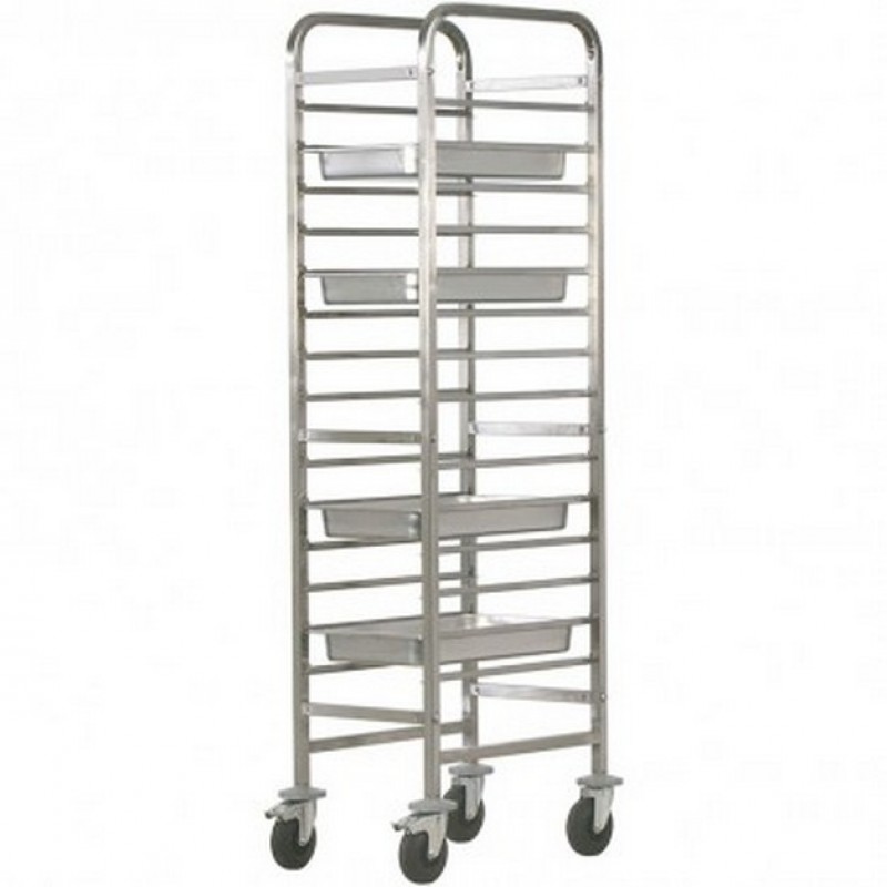 Stainless steel AFP / CAL489R tray trolley