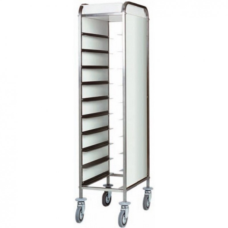 Tray trolley AFP / CAL145 in stainless steel