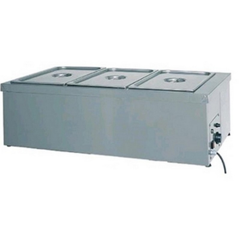 Water bath bench with dry resistance AFP / BMV21 stainless steel (2x1 / 1 gn)