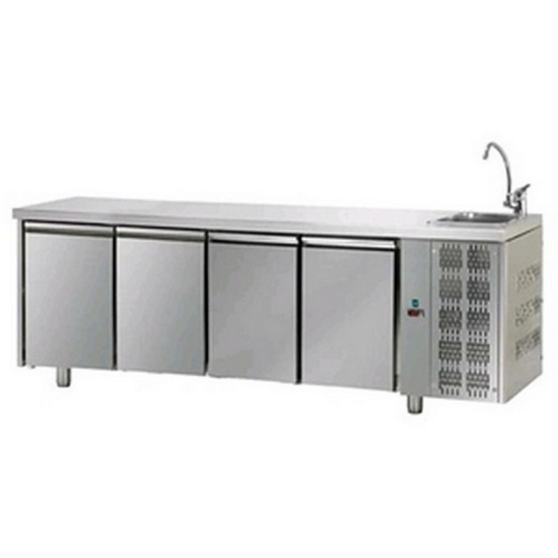 AFP / TF04MIDGNL pizzeria fridge counter in stainless steel