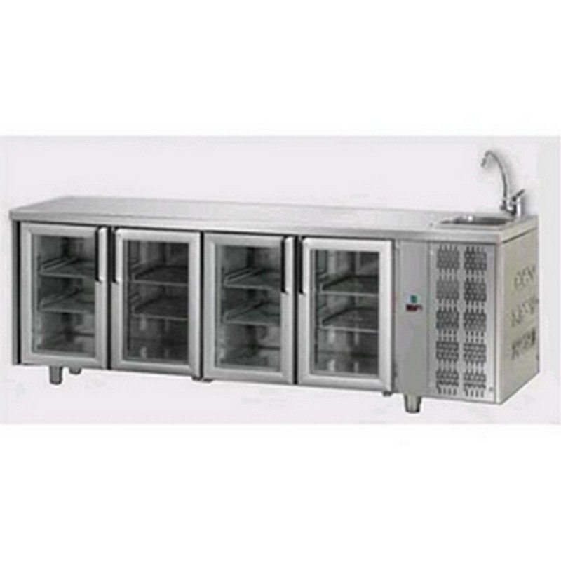 AFP / TF04MIDPVL pizzeria fridge counter in stainless steel
