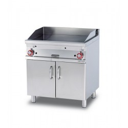 Fry top in gas chrome smooth plate AFP / FTL-78GS open compartment