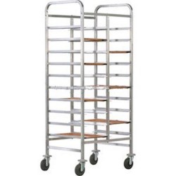 Tray trolley AFP / CAL146R in stainless steel