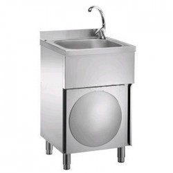 Stainless steel sink AISI AFP / LC50MM on cabinet