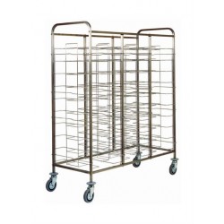 Universal tray trolley AFP / CAL475 in stainless steel