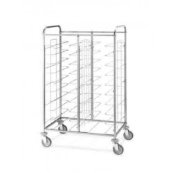 Universal tray trolley AFP / CAL465 in stainless steel