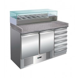 AFP / S903PZCAS tn fridge table in stainless steel