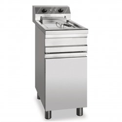 Commercial electric fryer AFP / S12FED mobile with door