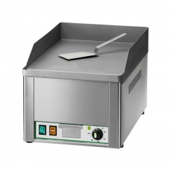 Electric fry top AFP / FRY1LC with smooth chrome-plated steel plate