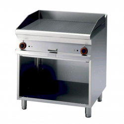 Fry top with gas chrome-plated plate AFP / FTR-78GS open compartment