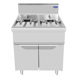 Commercial gas fryer AFP /HH8I9VC mobile with door