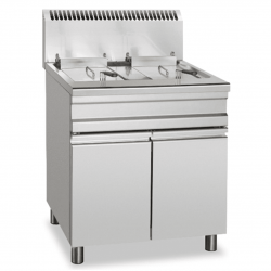 Commercial gas fryer AFP / S52-52-FGD mobile with door