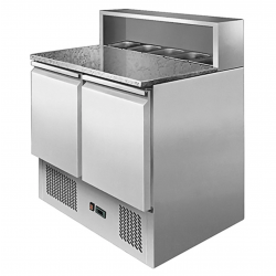 Stainless steel salad bar and refrigerated table AFP/RG-4383LSE