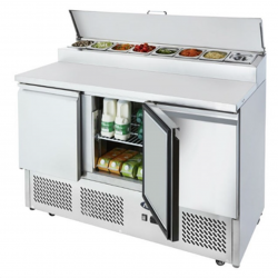 Saladette and refrigerated stainless steel pizza counter AFP/RG4683LSE