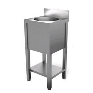 AISI AFP / BL4 stainless steel sink with open base