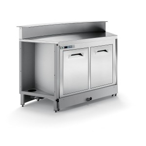 Static refrigerated bar counter BBL1500AB with counter top setting