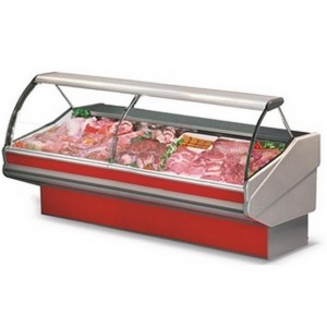 AFP / UV2001V ventilated food refrigerated counter with assisted service, ductable