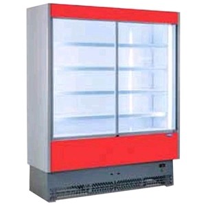 Refrigerated wall display with sliding doors AFP / vulcano vs 80 inox