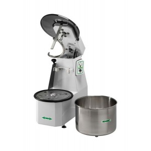 AFP18 / CNS / MF spiral pizza dough mixer with lifting head and removable bowl