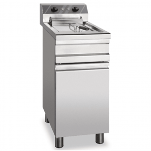 Commercial electric fryer AFP / S20FED mobile with door