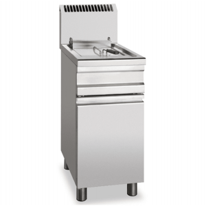 Commercial gas fryer AFP / S16FED mobile with door