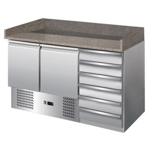 AFP / S903PZ CAS fridge counter in stainless steel without display case