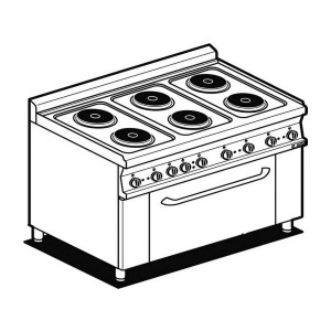 Professional electric cookers AFP / CF6-610ET