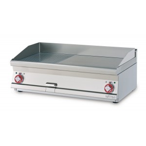 Electric fry top AFP / FTLRT-610ET with 3/5 smooth plate 2/5 ribbed plate