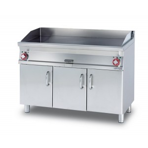 Electric fry top smooth plate AFP / FTL-712ET open compartment
