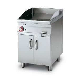 Gas fry top with smooth plate AFP / FTL-76G open compartment
