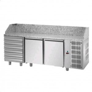 AFP / PZ03MIDC6 pizzeria fridge counter in stainless steel