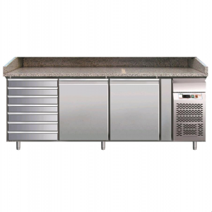 Counter fridge pizzeria AFP / PZ2610TN tn in stainless steel