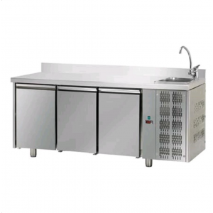 AFP / TF03MIDGNLAL pizzeria fridge counter in stainless steel